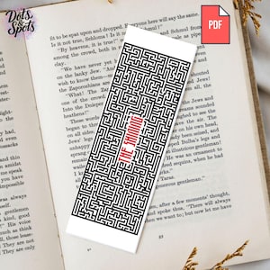 Doolhofbladwijzer Kruissteekpatroon: filmborduurwerk - borduurpakketten (digitale download) PT-692