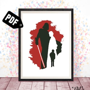 Kruissteekpatroon voor beginners - borduren - borduurpakketten - silhouet - afdrukbaar - modern-pdf Direct downloaden-easy-PT-18