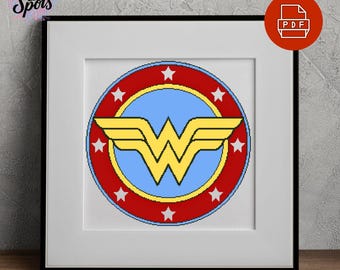 Movie Cross Stitch Pattern: Superhero Embroidery (PDF Download) PT-35