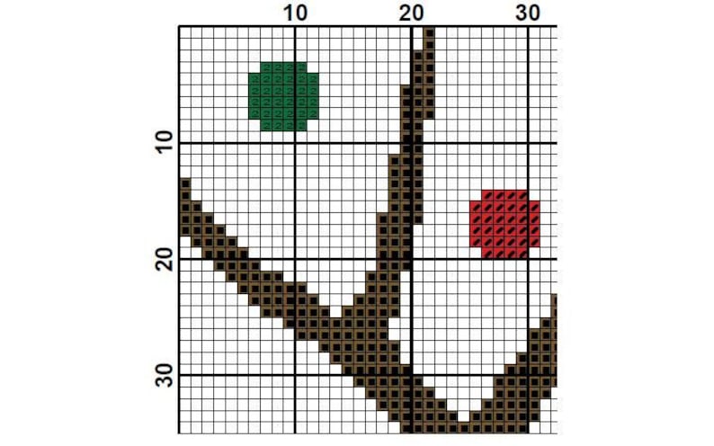 Christmas Cross Stitch Pattern for Beginners Embroidery - Etsy