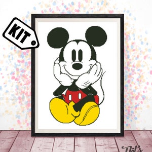 Kreuzstich Stickpackung für Anfänger - Nadelspitze - Sticken - Cartoon Kreuzstich Stickmuster - Kinderzimmer Deko - Weihnachtsgeschenk -K-181