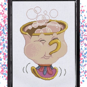 Cartoon Cross Stitch Pattern: Modern Embroidery Design (PDF Download) PT-11