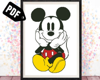 Cross stitch pattern -for beginners-Embroidery Designs-Needlepoint Kits -Cross Stitch Designs-Cartoon-Magic-pdf Instant Download-easy-PT-181