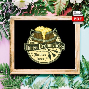 Book Cross Stitch Pattern: Movie Needlepoint (PDF Download) PT-1152