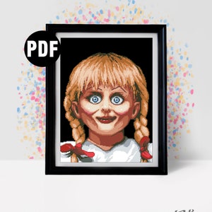 Movie Cross stitch pattern - for beginners - Embroidery Designs - Needlepoint Kits - horror - Old Movie - pdf Instant Download-PT-891