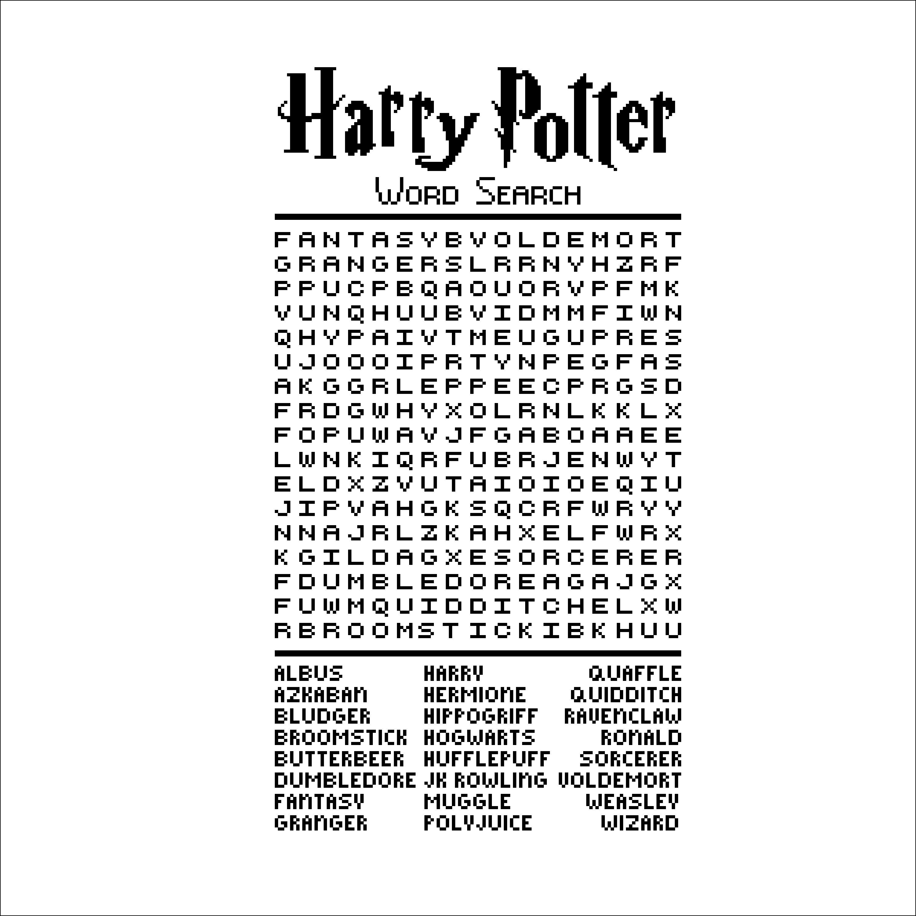 Word Search Cross Stitch Pattern Embroidery Needlepoint Etsy Sweden