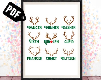 Christmas cross stitch pattern - joy - xmas - noel - holiday -tree-deer-for kids-believe-santa-Modern Decor-pdf Instant Download-easy-PT-495