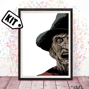 Kreuzstich Stickdatei - Film Kreuzstich Stickmuster - Stickmuster - Stickpackung - Horror Kreuzstich - K-836