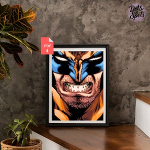 Cross stitch pattern - for beginners - Embroidery Designs - Needlepoint Kits - comics - pdf Instant Download - easy-PT-822