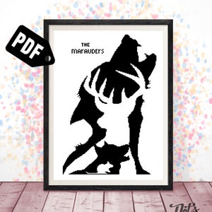 Movie Cross stitch pattern - Book Cross stitch pattern - for beginners - Embroidery - Needlepoint Kits - PT-566