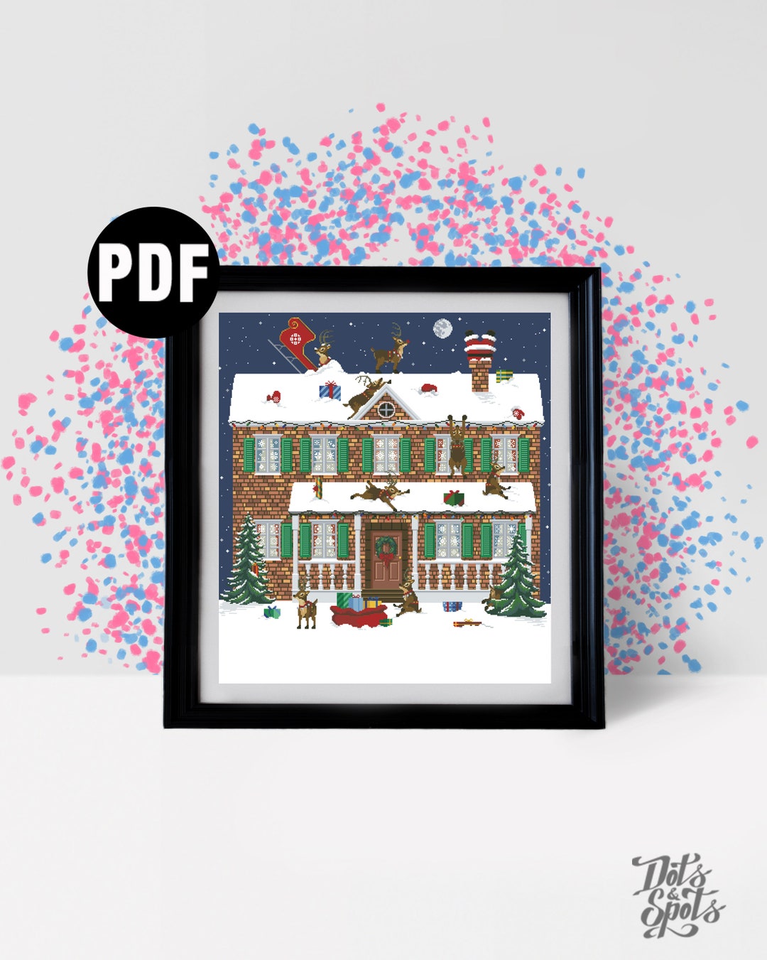 Stitchalong (SAL) Cross Stitch Pattern – Christmas SAL – Santa’s House ...