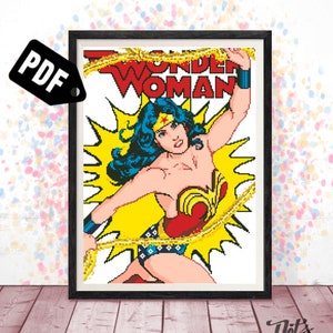 Cross stitch pattern - Embroidery - Needlepoint Kits - superhero - geek - Movie - pdf Instant Download - easy - PT-543