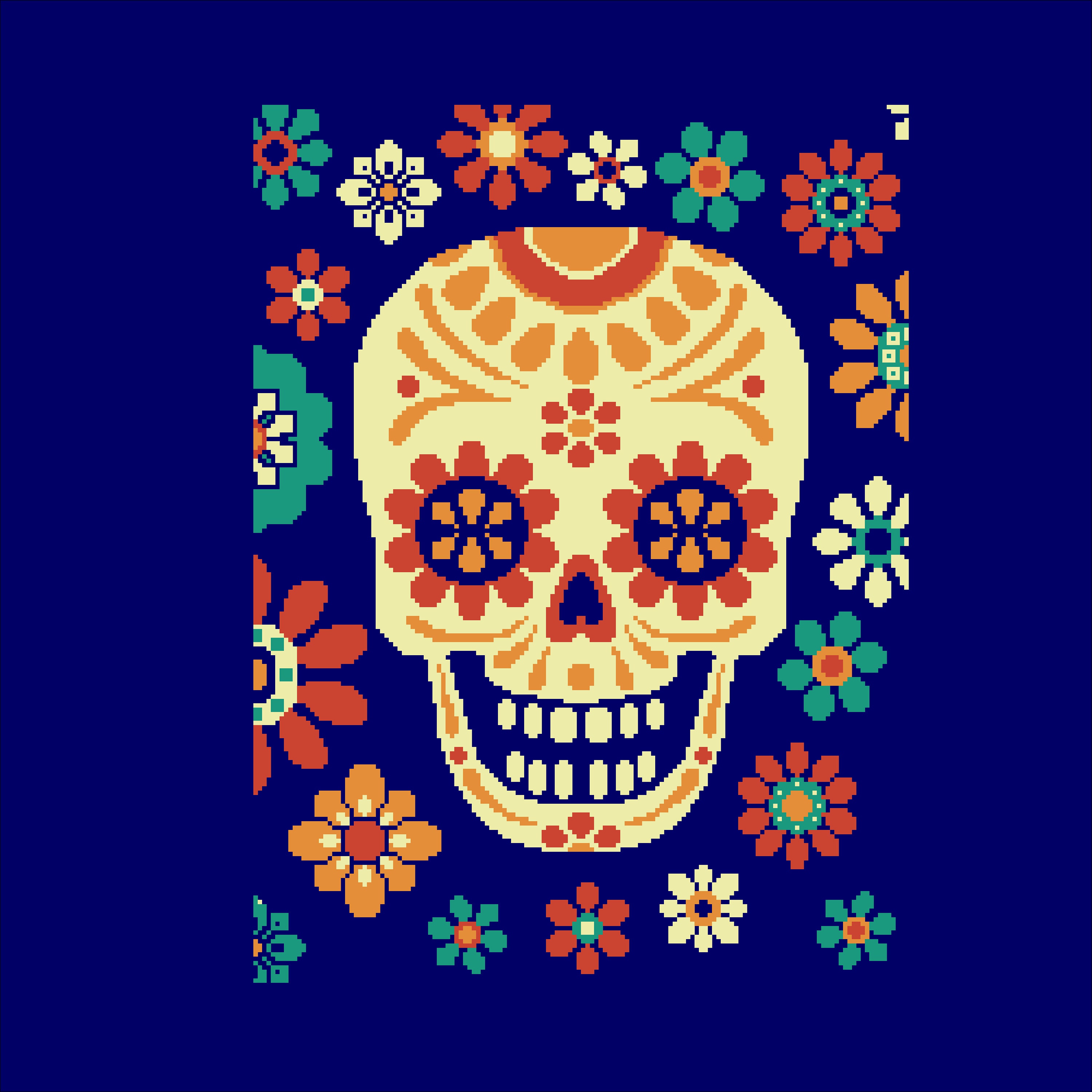 Mexican Ornament Cross Stitch Pattern for Beginners - Etsy