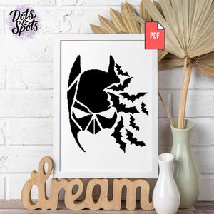 Patrón de punto de cruz de película - para principiantes - Diseños de bordado - Kits de punto de cruz - silueta - friki - pdf Descarga instantánea-fácil-PT-145