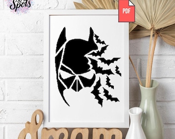 Movie Cross stitch pattern - for beginners - Embroidery Designs - Needlepoint Kits - silhouette - geek - pdf Instant Download-easy-PT-145