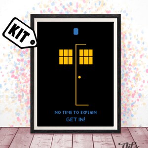 Cross Stitch KIT for beginner - Embroidery Designs - Needlepoint Kits - TV show - geek - K-492