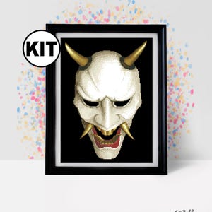 Kreuzstich Stickpackung für Anfänger -Horror Kreuzstich Stickmuster - Gothic - Halloween - Stickpackung -Stickerei-K-1085