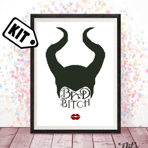 Kreuzstich Stickpackung für Anfänger - Nadelspitze - Sticken - Cartoon Kreuzstich - Silhouette - einfach -K-89