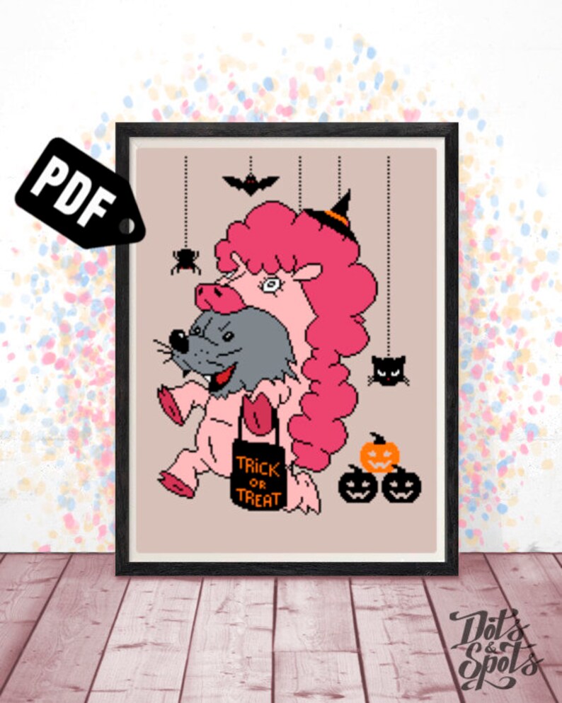 Set of 23 cross stitch-Halloween cross stitch-cross stitch pattern pack-for beginners-Embroidery-Needlepoint Kits-pdf Instant Download-ST-08