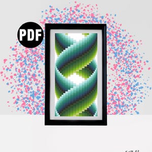 Geometrisches Kreuzstichmuster: Moderne Wandkunst (PDF Download)