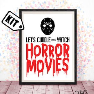 Cross Stitch KIT - Horror Movie cross stitch pattern for beginners - Embroidery - Needlepoint Kits - Scary movies - horror - K -461