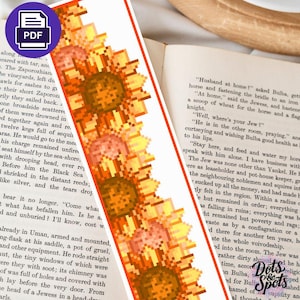 Bladwijzerpatroon zonnebloem kruissteek: borduren voor beginners (digitale download) € 693,-