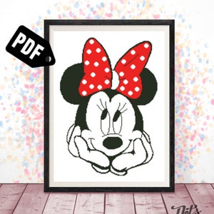 Patrón de punto de cruz - para principiantes - Diseños de bordado - Kits de bordado - Dibujos animados - Animales - Modernos - Descarga instantánea en PDF - Fácil - PT-174