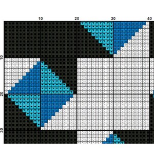 Geometric Cross Stitch Pattern for Beginners Geometric Wall Art ...