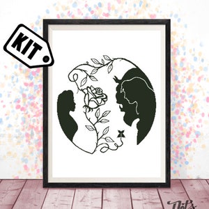 Kreuzstich Stickpackung für Anfänger - Nadelspitze - Sticken - Cartoon Kreuzstich Stickmuster - Kinderzimmer Dekor - K-133