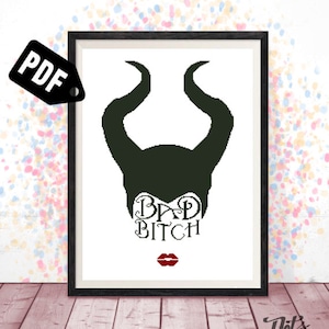 Modèle de point de croix - pour les débutants - Motifs de broderie - Kits de tapisserie - Dessin animé-Conte de fées-pdf Téléchargement instantané-PT-89