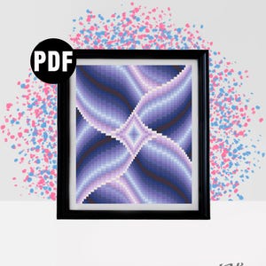 Geometrisches Kreuzstichmuster: Modernes abstraktes Design (PDF Download)