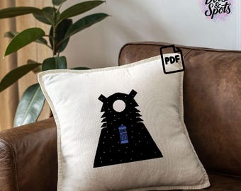 TV Show Cross Stitch Pattern: Beginner Embroidery Design (PDF Download) PT-415