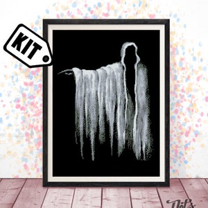 Cross Stitch KIT for beginner -Horror cross stitch pattern - gothic - Halloween -Needlepoint Kits-Embroidery-Modern Decor-holiday-easy-K-731