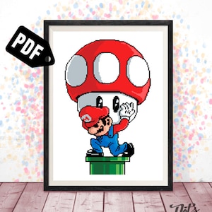 Game cross stitch pattern - Embroidery - geek cross stitch - nerdy cross stitch - Needlepoint Kits - pdf Instant Download - PT-526