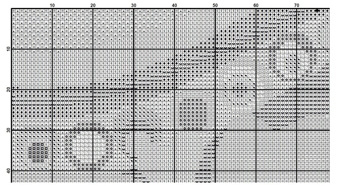 Geometric Cross Stitch Pattern for Beginners - Geometric Wall Art ...