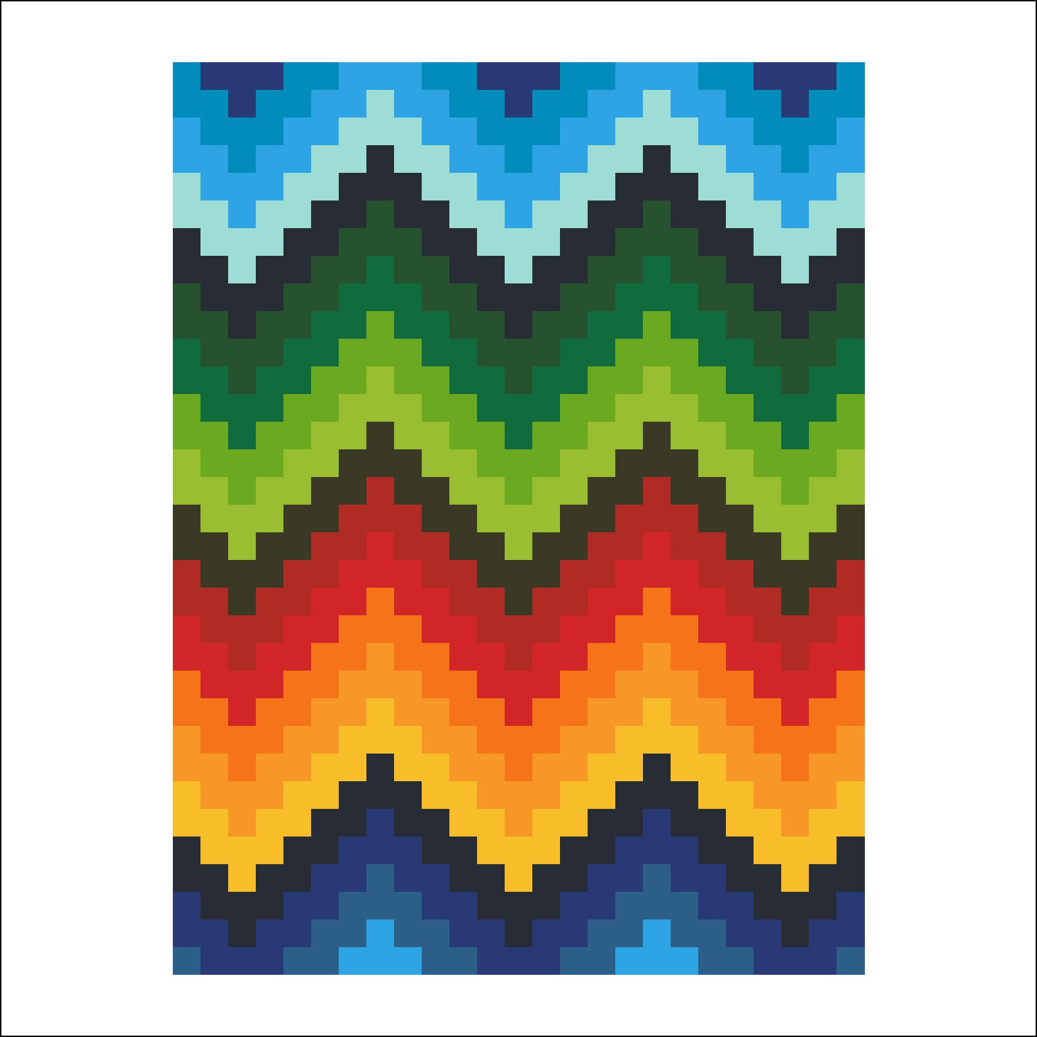 Geometric cross stitch pattern for beginners geometric wall | Etsy