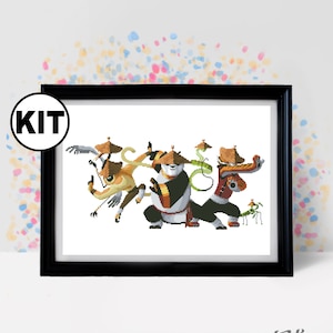 Kreuzstich Set für Anfänger - Nadelspitze - Stickerei - Cartoon Kreuzstich Muster - einfacher Kreuzstich - K-1054