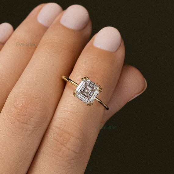 1.5 carat asscher cut diamond deals