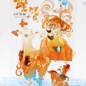 Ruban adhésif PET orange kimono pour fille, ruban adhésif transparent, kit de journal indésirable, Bullet Journal, humeur-392