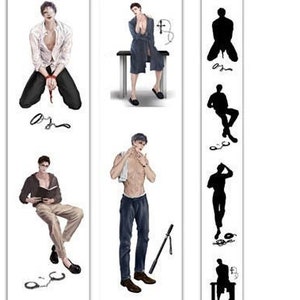 Nastro adesivo PET Bad Boys, Washi e nastro trasparente, adesivi per diario, kit di diario spazzatura per planner, album di ritagli/ JL-01