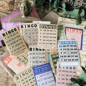 15 stuks stickers bingokaarten, stickerpakket voor dagboek, plakboek, vinylsticker