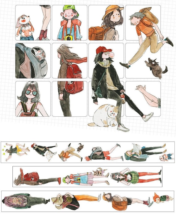 Journal - Versatile Girl Series Kawaii Cartoon Character Journal