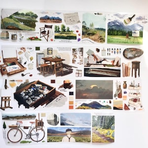 Wildeveldkunstenaar, stickers schilderen, PET-tape, washitape, rommeljournaal, Bullet Journal, Mood-424