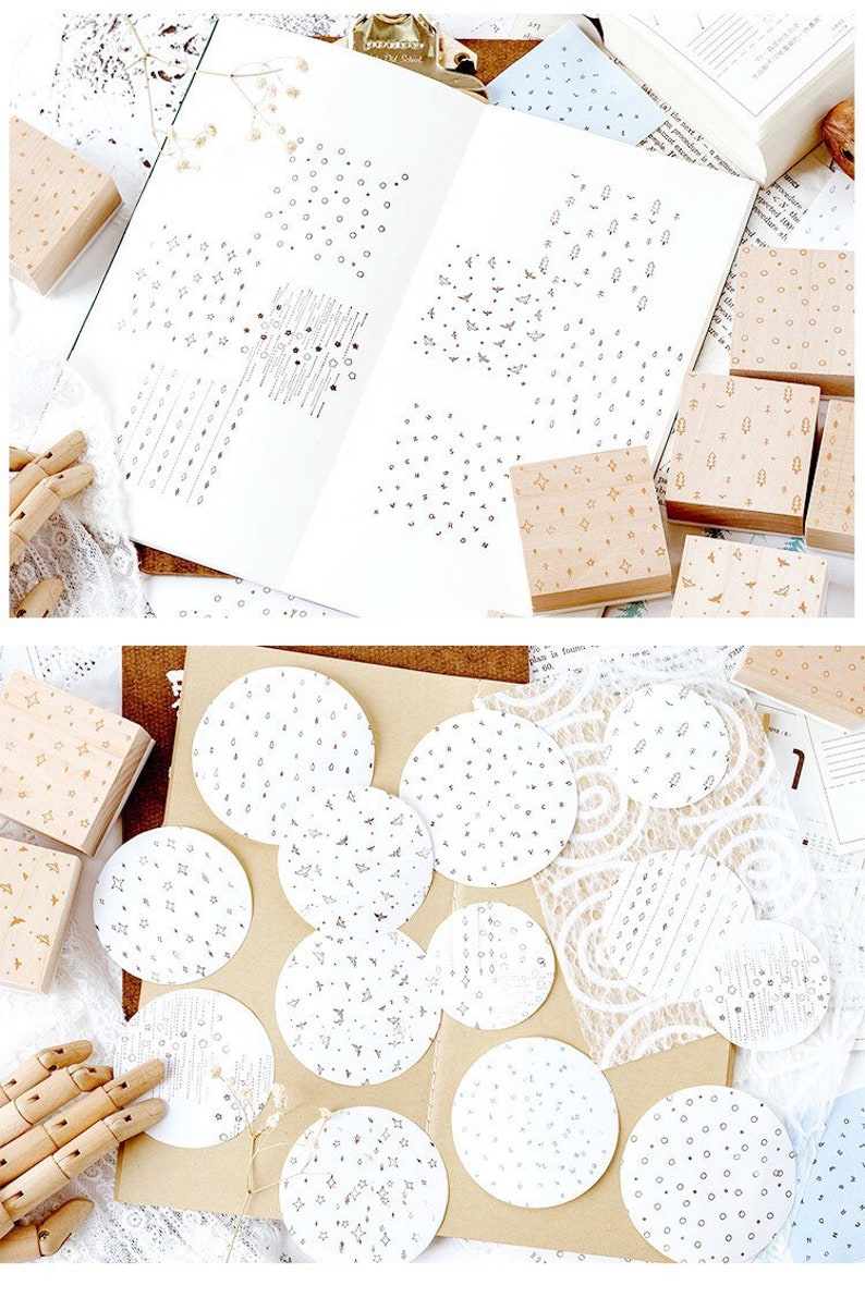 rubber stamp set rubber stamps vintage wood stamps rubber|Background stamps frame stamps\uff0c6types wood stamp rubber stamps