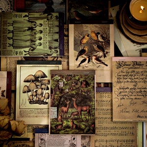 Kit de 60 cuadernos de notas, álbumes de recortes hechos a mano con música y letras, kit de collage, AL585-595
