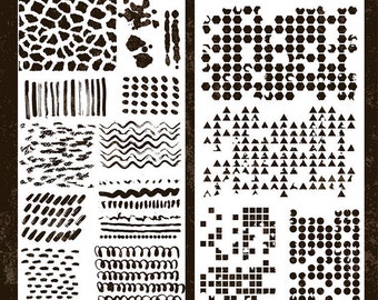 Stencil, junk journal tool |Background Stencil