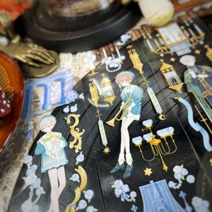 Noble Boys, Palance PET Tape, Klebeband, Kawaii Aufkleber, Junk Journal Kit für Planer, Scrapbook | Nimmerland-14