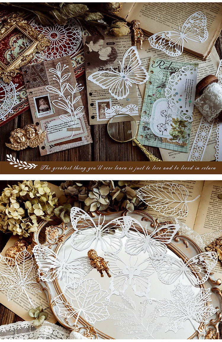 ZXMNBH Scrapbooking Paper Kit - 20 Pieces Garden Collage Diary Planner Papers For Junk Journaling & Crafts - View #2