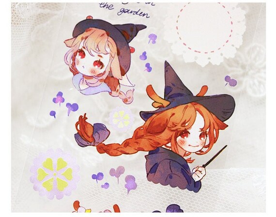 Stars In Their Hair - Beautiful Illustrated Witchy Washi Tape by