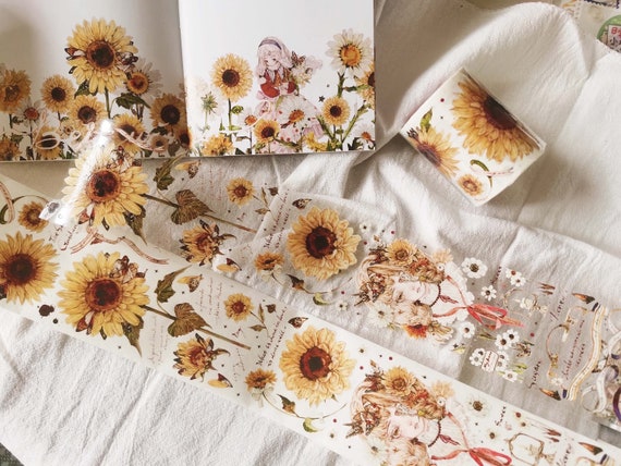 Confezione da 60 adesivi per scrapbooking con fiori, adesivi floreali per diario Washi, kit per diario spazzatura, AL012 - Italia